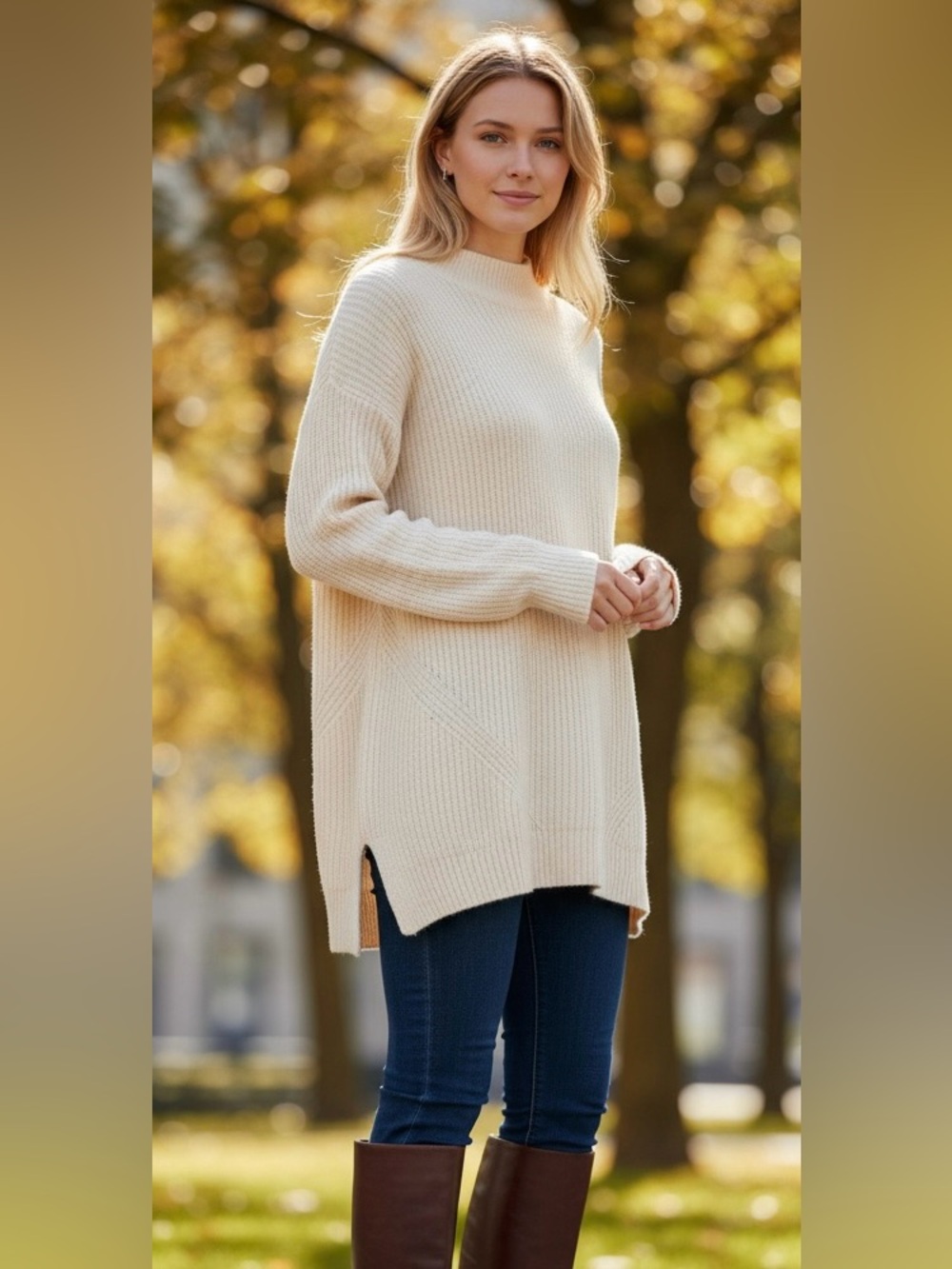 Old Navy Crew Neck Ribbed Turtleneck Sweater